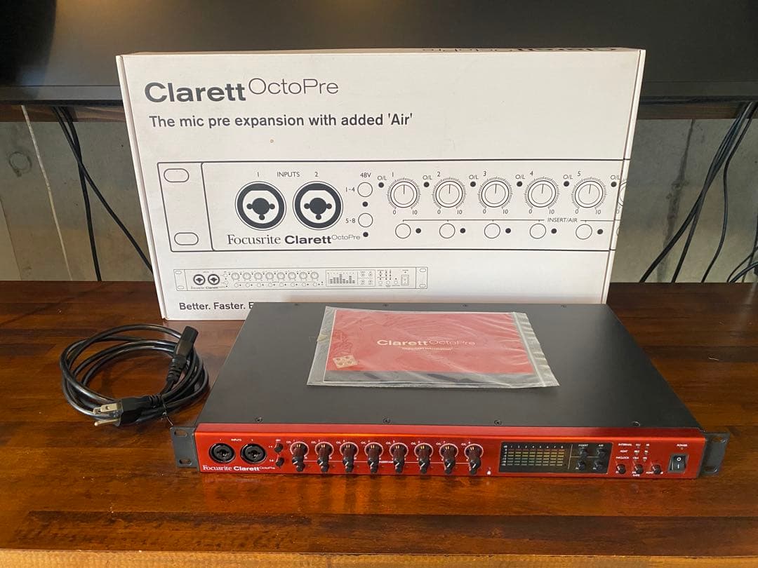 トロロFocusrite Clarett OctoPreマイクプリアンプ