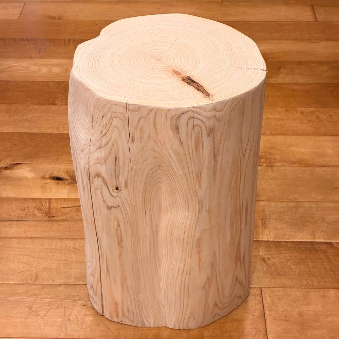 檜　丸太　椅子　スツール　No.1447