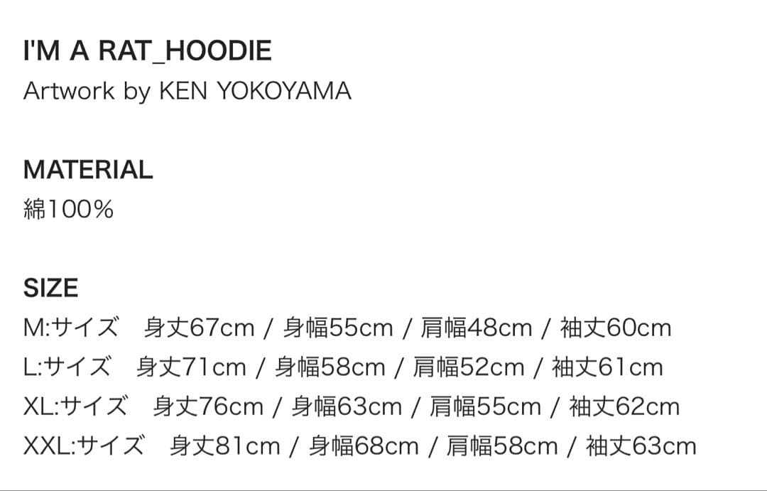 Hi-STANDARD I’M A RAT HOODIE XXL 新品未使用