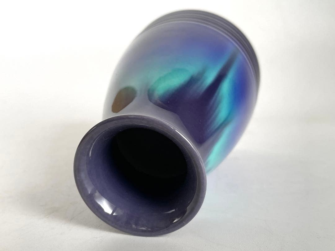 陶芸家　人間国宝　徳田八十吉　徳利　酒器　一輪挿し　金銘　箱なし　九谷焼