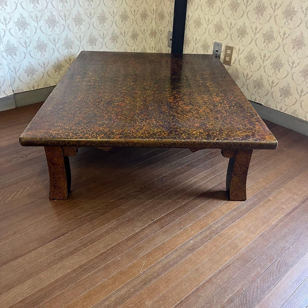 【アンティーク】津軽塗り 座卓 ちゃぶ台 センターテーブル 座敷机 工芸品