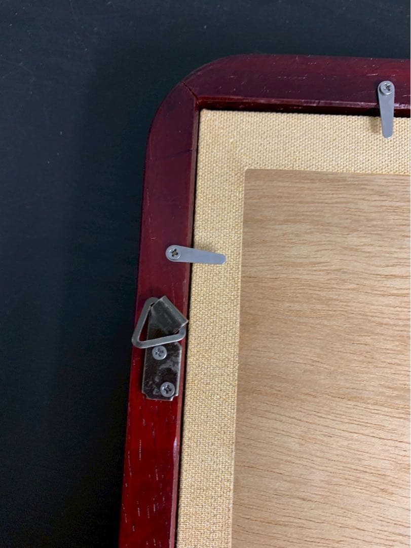 富士山の絵が入った額縁 白磁 陶器