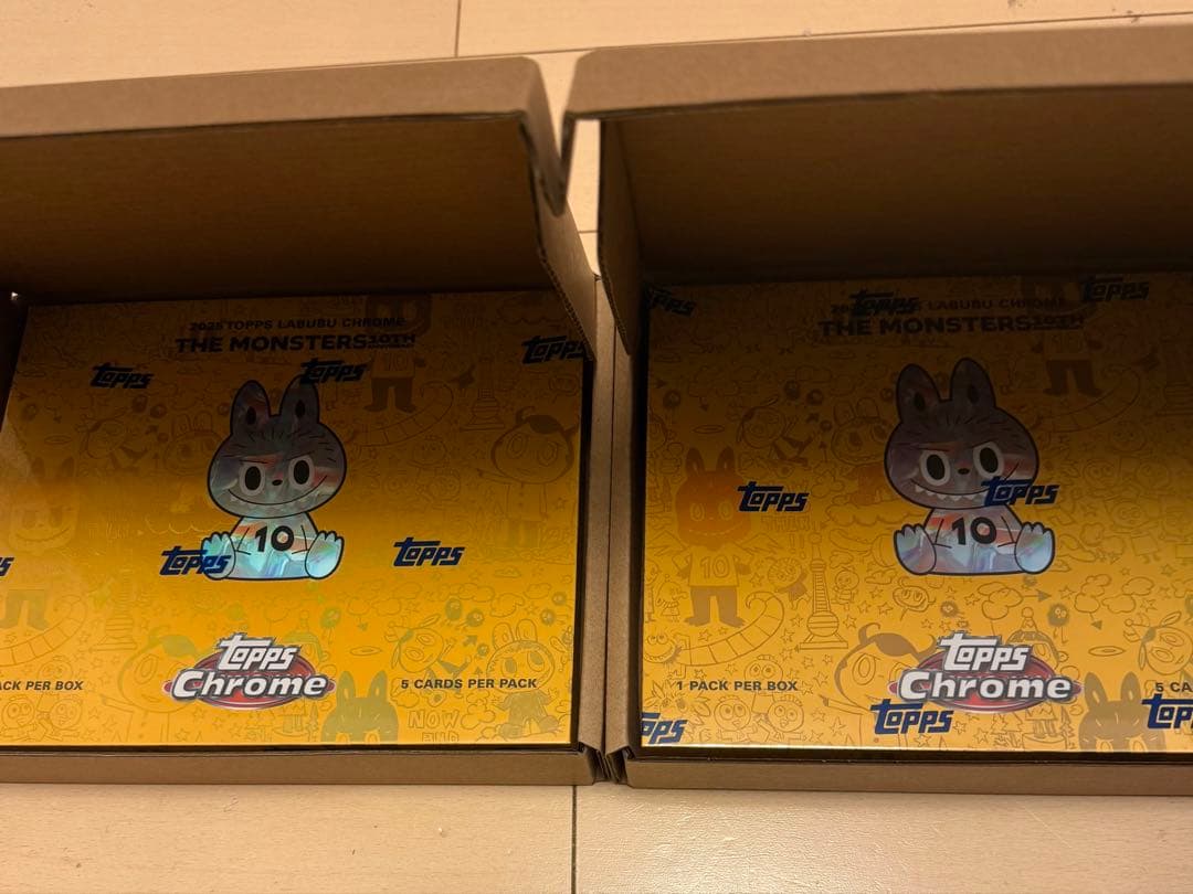 Topps Chrome Labubu ラブブ 2box 2箱 未開封