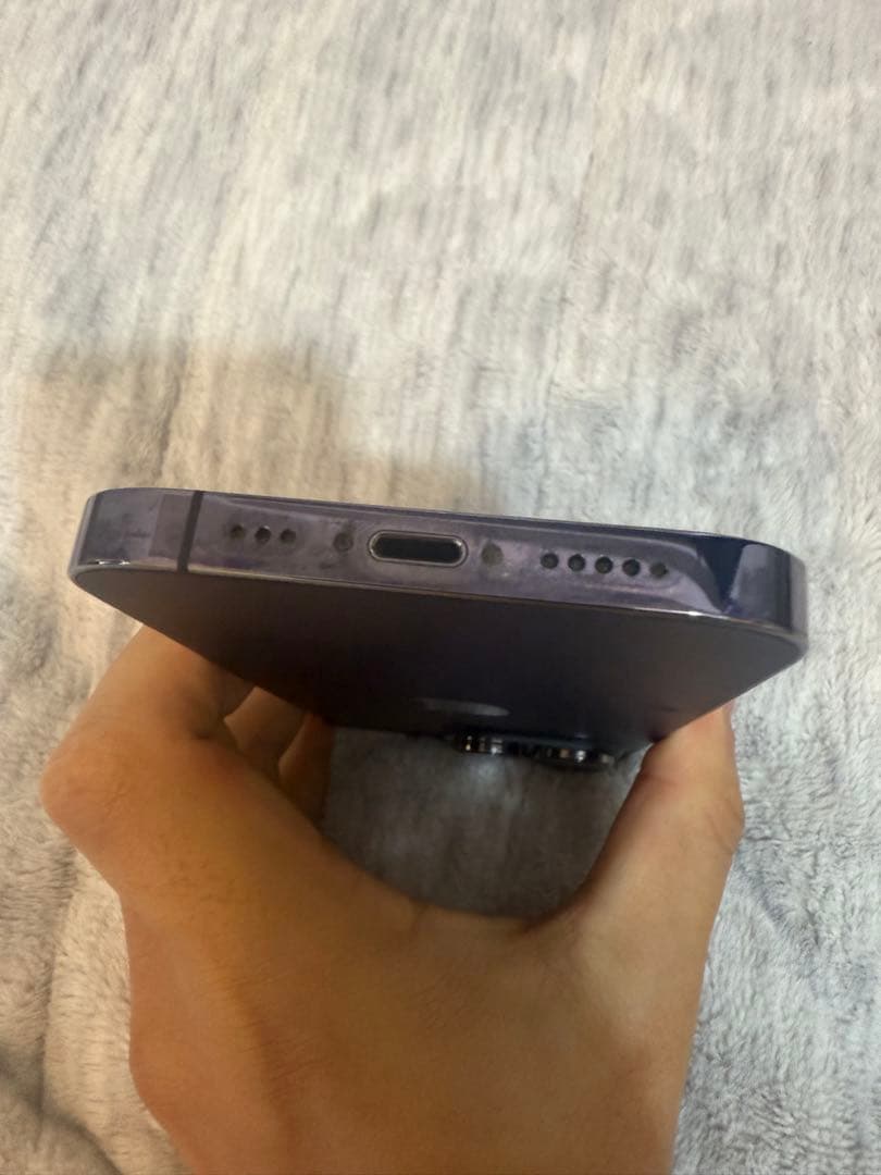 iPhone 14 Pro 1TB ディープパープル 画面ヒビあり 動作良好