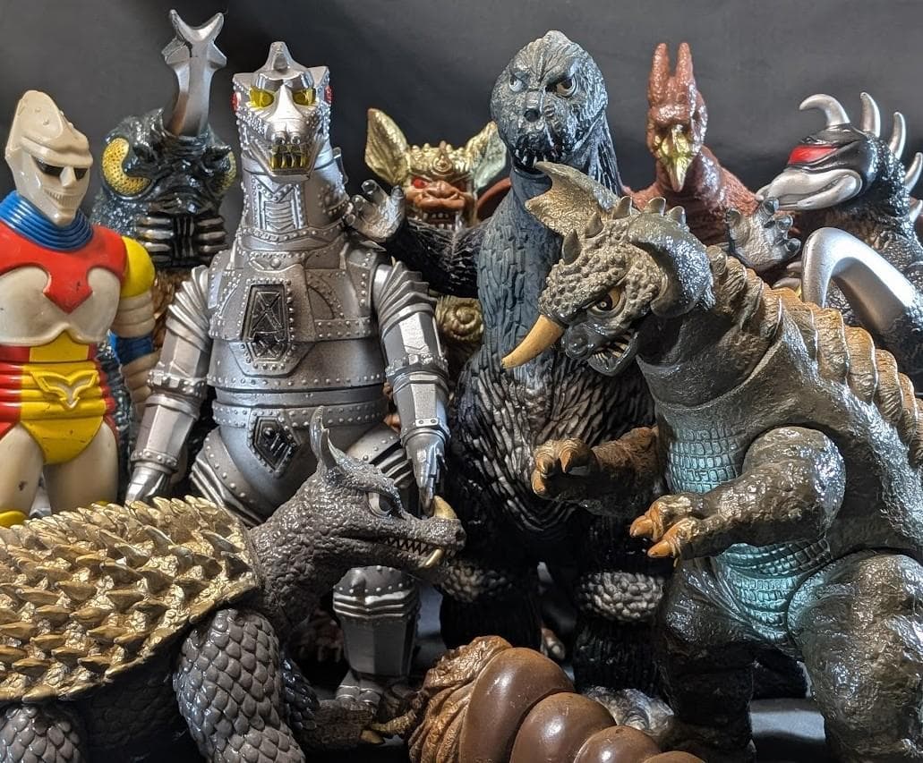 昭和ゴジラ東宝チャンピオンまつり（バンダイ）ソフビフィギュア10体セット