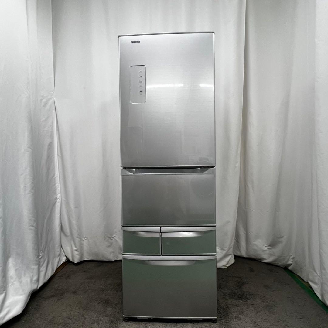 ★937　冷蔵庫　大型　400-450L　東芝　5ドア　右開き　安い　設置無料