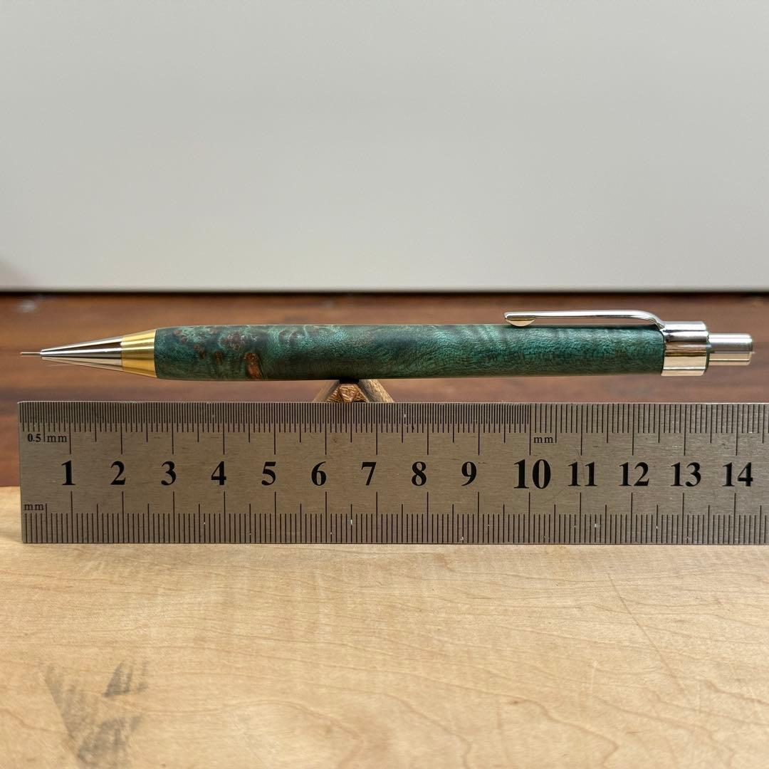 152楓瘤スタビ　木製シャーペン　強低重心　真鍮