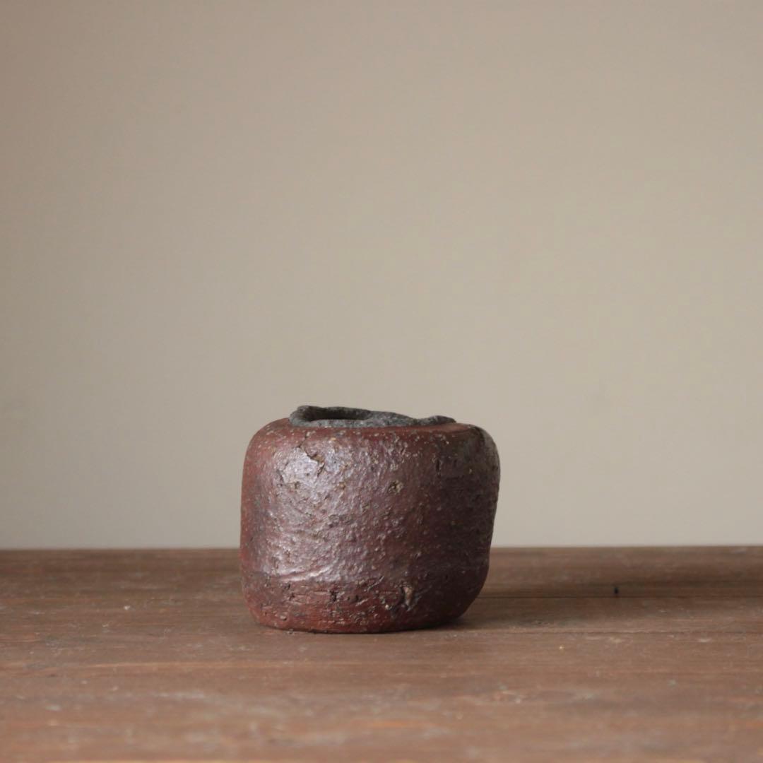 無骨な 古備前 おはぐろ壺 小壺 古美術 古道具 花器 アンティーク