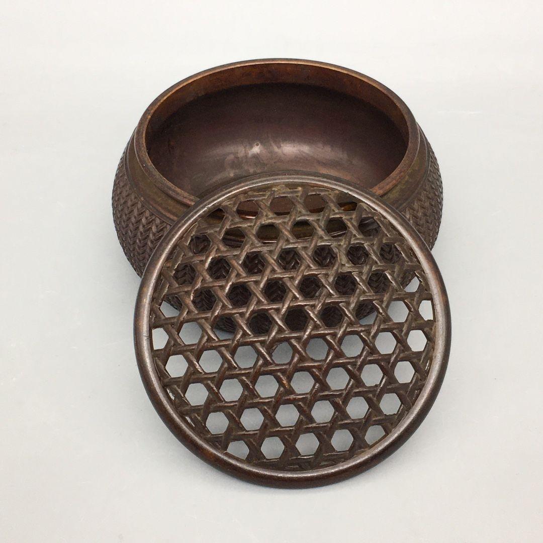 香炉 銅器 薫香炉 網蓋式香炉 中国式香炉 置物 香道具 装飾品