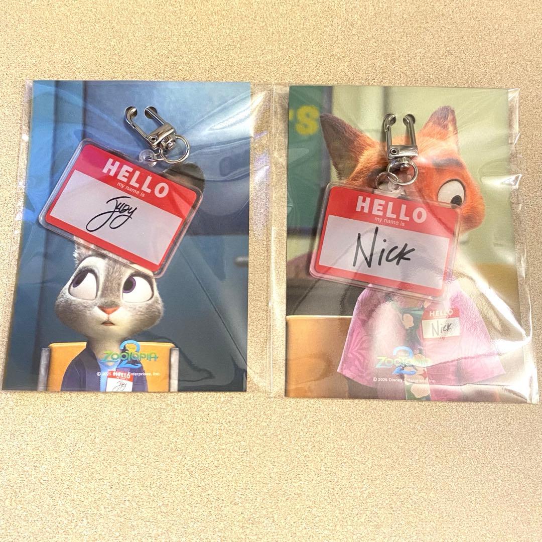 【韓国限定】 ズートピア2 映画 6週目 入場者特典 アクリル キーリング