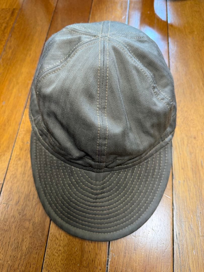 フリーホイーラーズ　メカニックキャップ HBT オリーブ M-L 試着程度