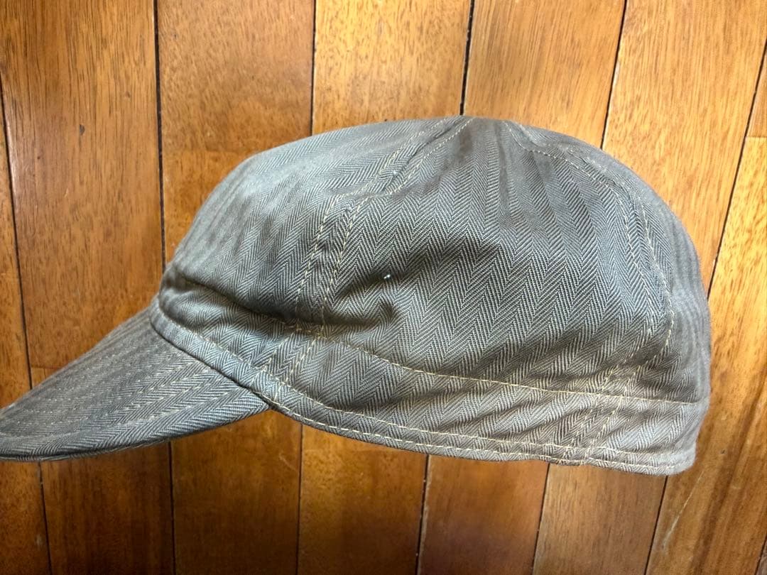 フリーホイーラーズ　メカニックキャップ HBT オリーブ M-L 試着程度