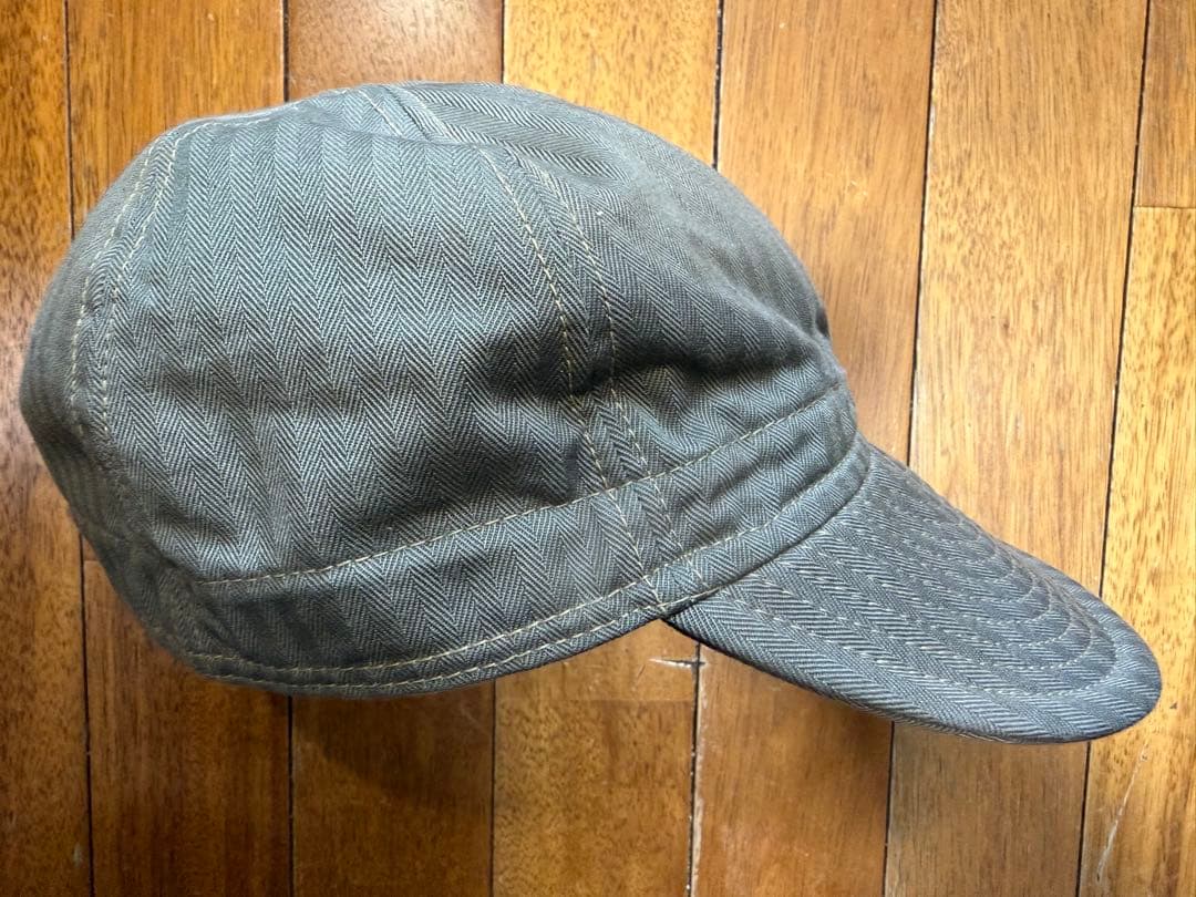 フリーホイーラーズ　メカニックキャップ HBT オリーブ M-L 試着程度