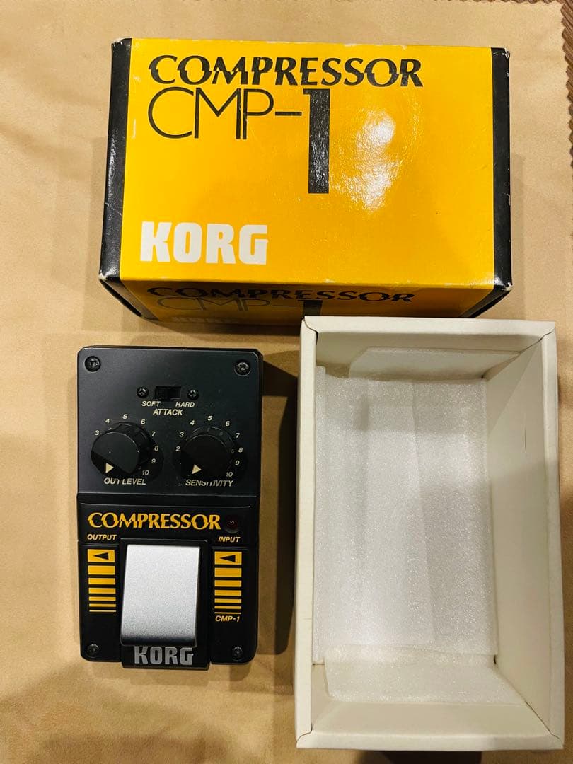 オリジナル美品 KORG CMP-1 コンプレッサーペダル【箱、取説あり】