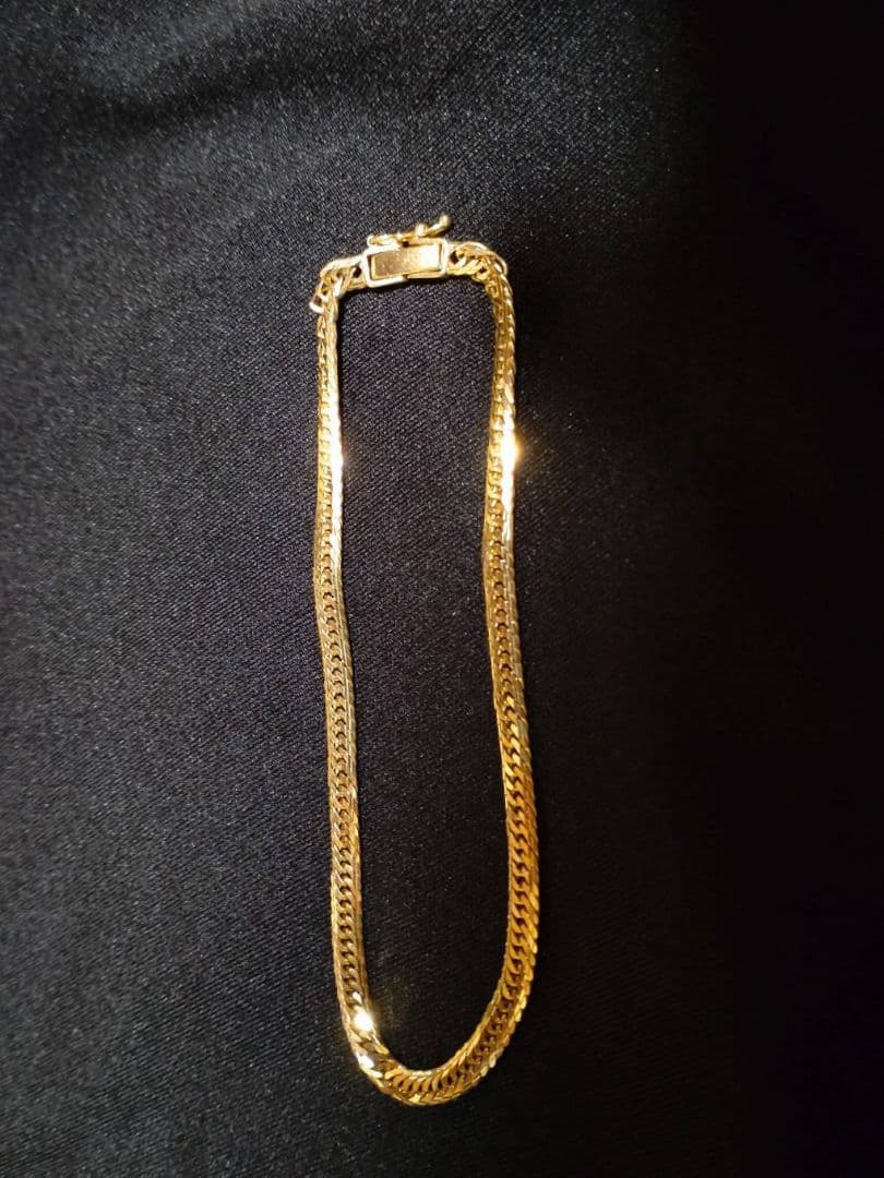 全てK18 喜平アンクレット　16面カット 造幣局検定マーク刻印あり 鑑定済み