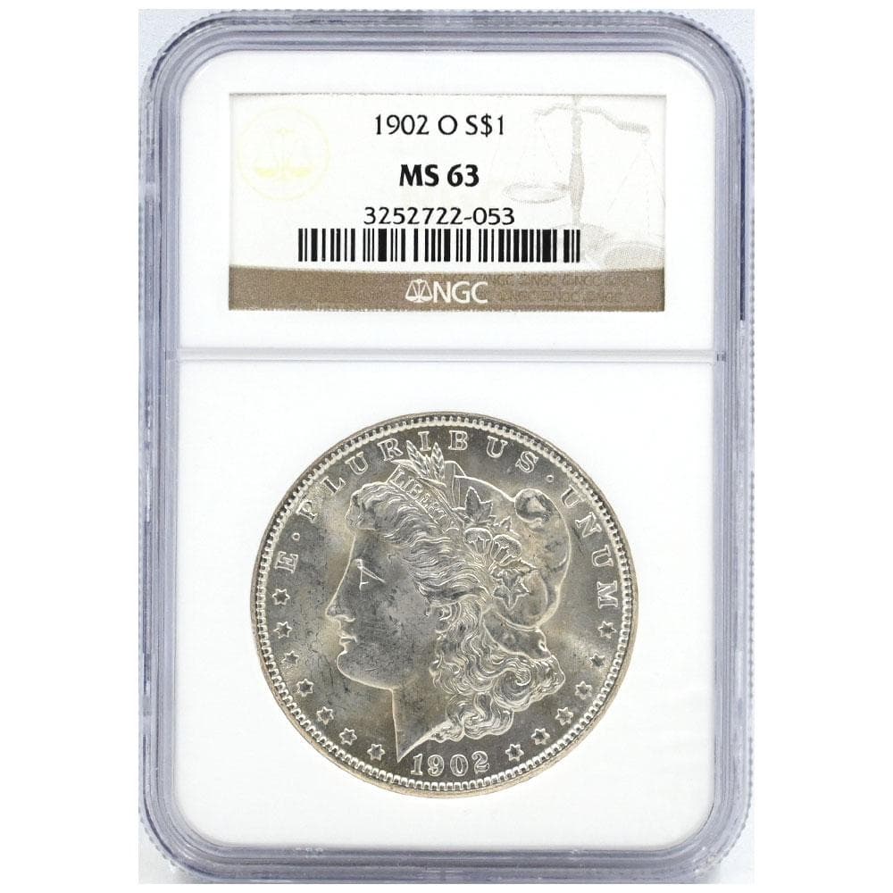 1902 1ドル 銀貨 アメリカ NGC MS63 モルガンダラー 045