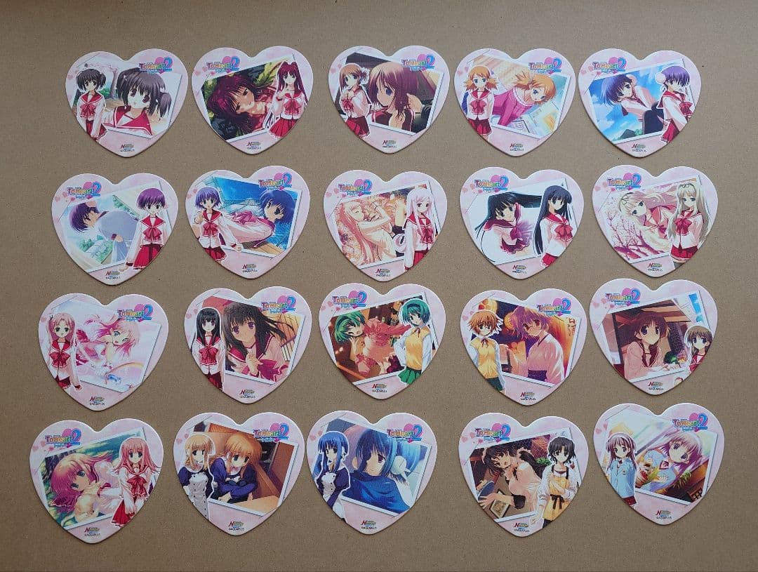 ToHeart2 コラボカフェ ハート型コースター 20枚セット
