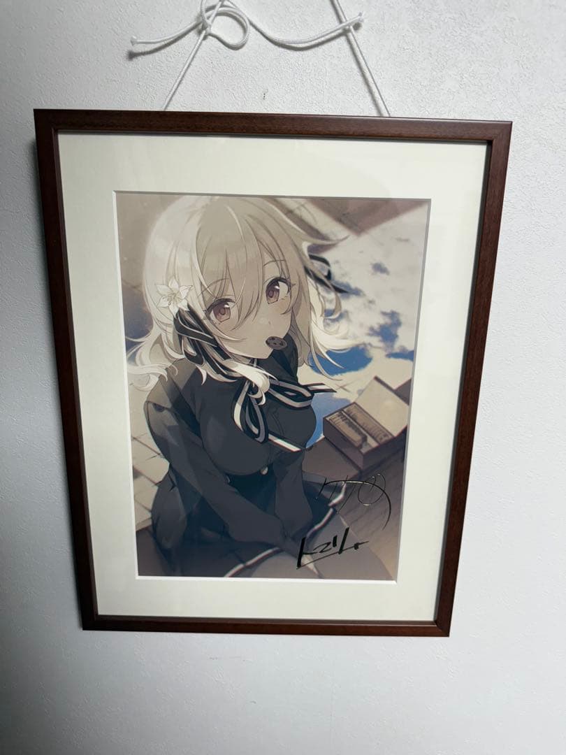 ライトノベルEXPO2020記念『スパイ教室』著者＆箔押しサイン入り複製原画