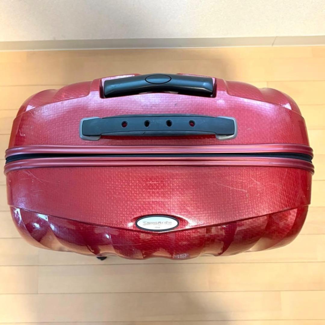 【超軽量】サムソナイト コスモライト赤い68L 定価6万以上4〜7泊用 4輪