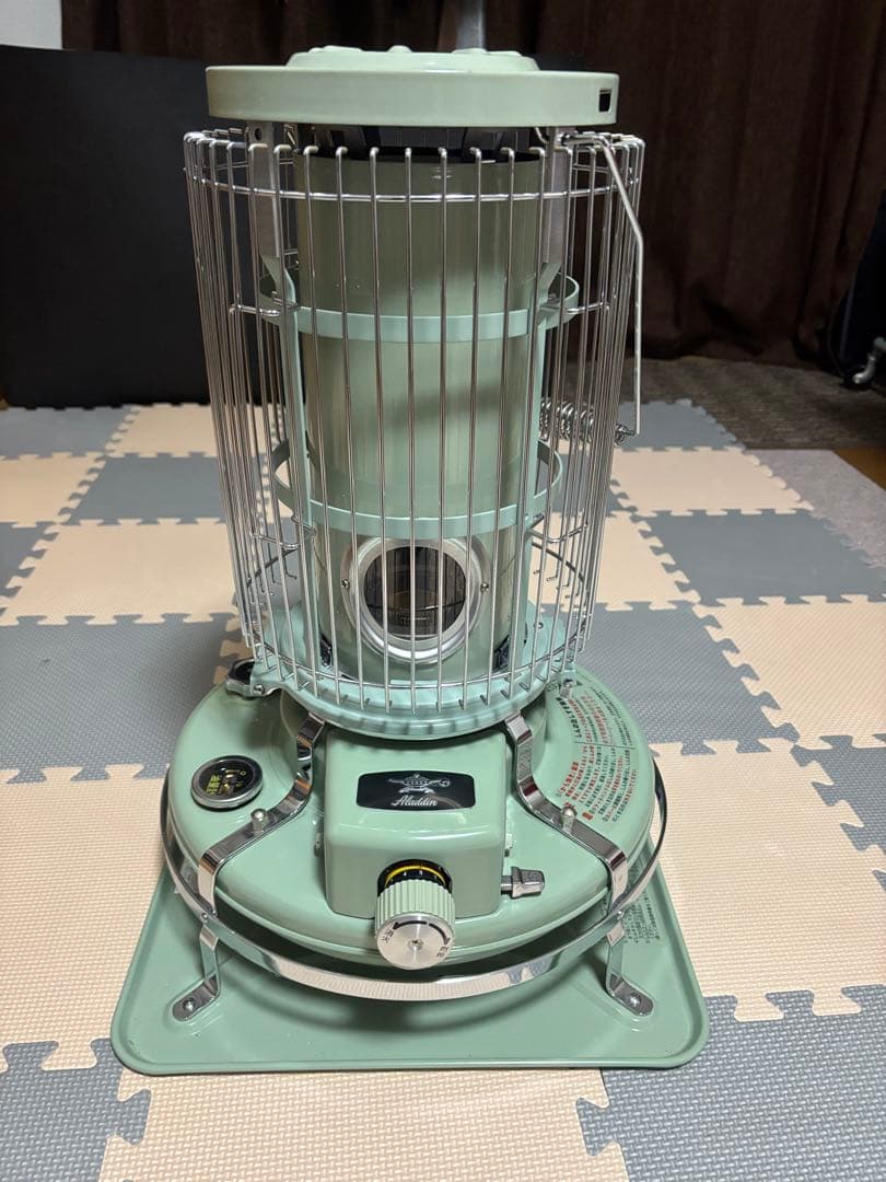 アラジン ブルーフレームヒーター グリーン 石油ストーブ レトロデザイン