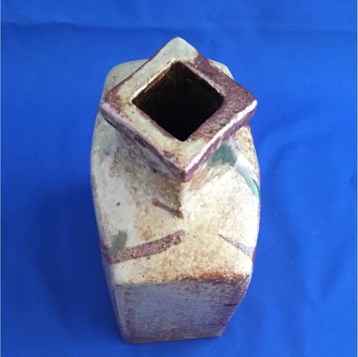 河井博次 流し掛扁壺