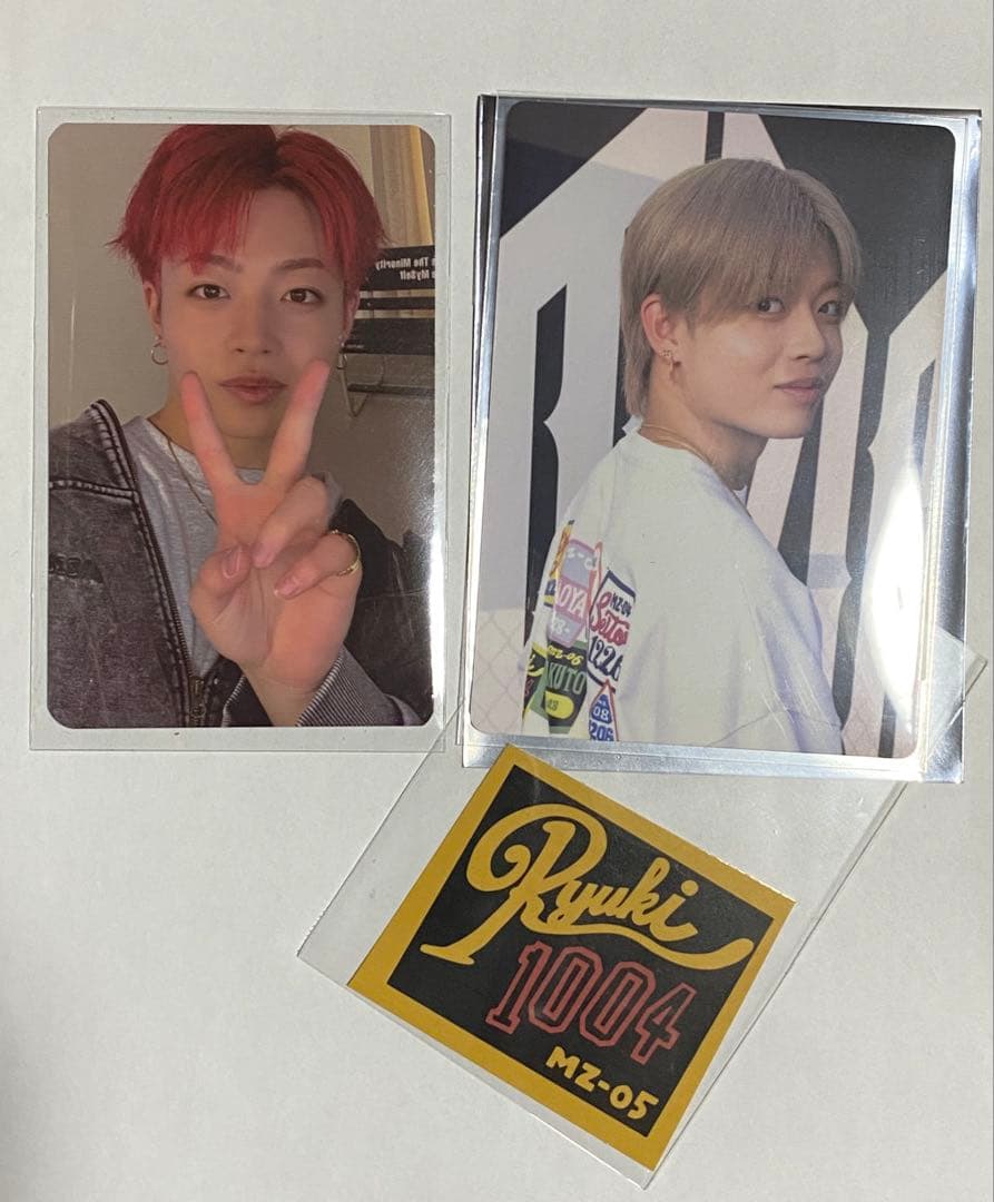 MAZZEL RYUKI リュウキ セルカ フォトカード ステッカーセット