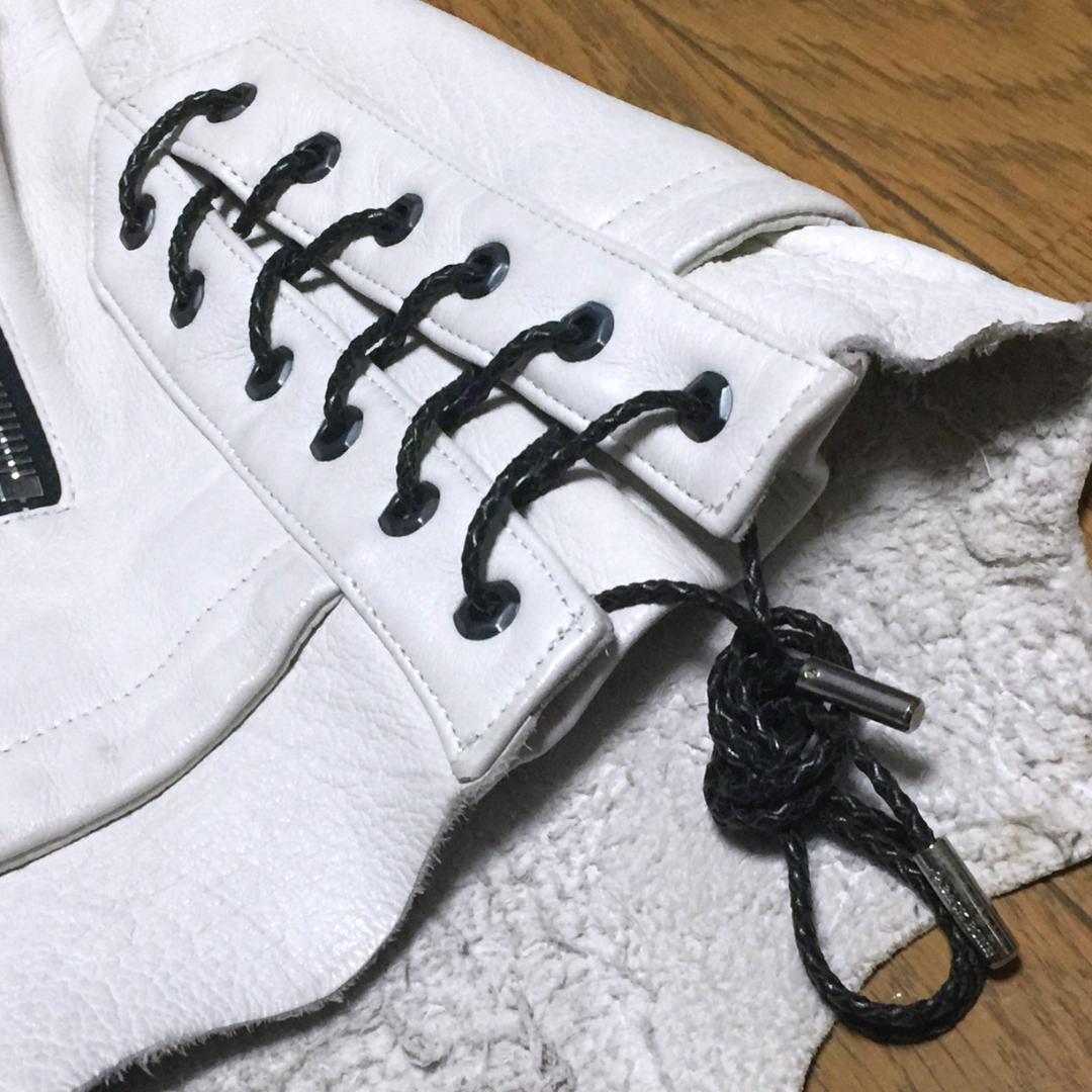 限定 Roen × BACKBONE 鹿革 ディアスキン ライダースジャケット