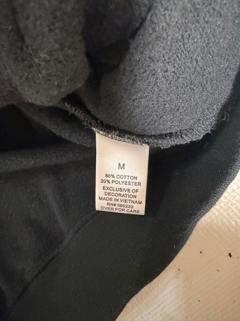 ESSENTIALS フルジップ パーカー ブラック　M