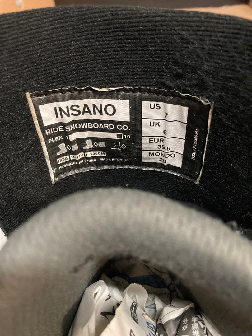 ride ライド　ブーツ　insano 25.0cm