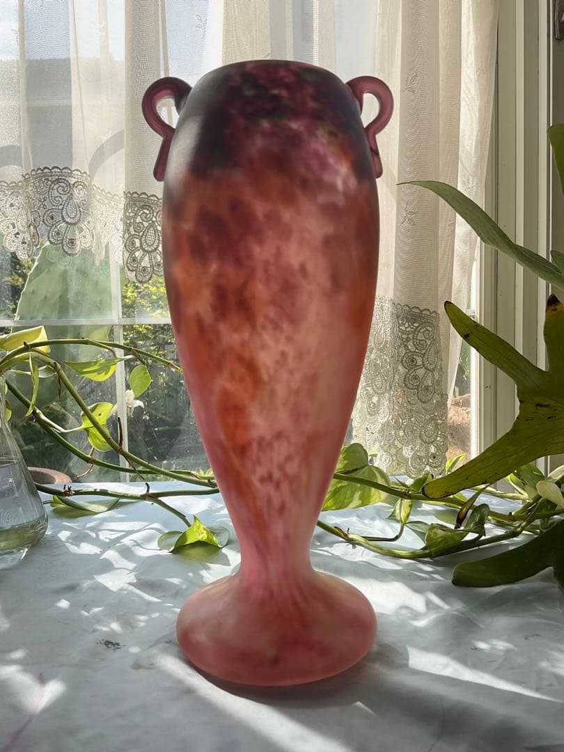 稀少作品！シュナイダー兄弟「ヴィトリフィカシオン彩の花瓶」