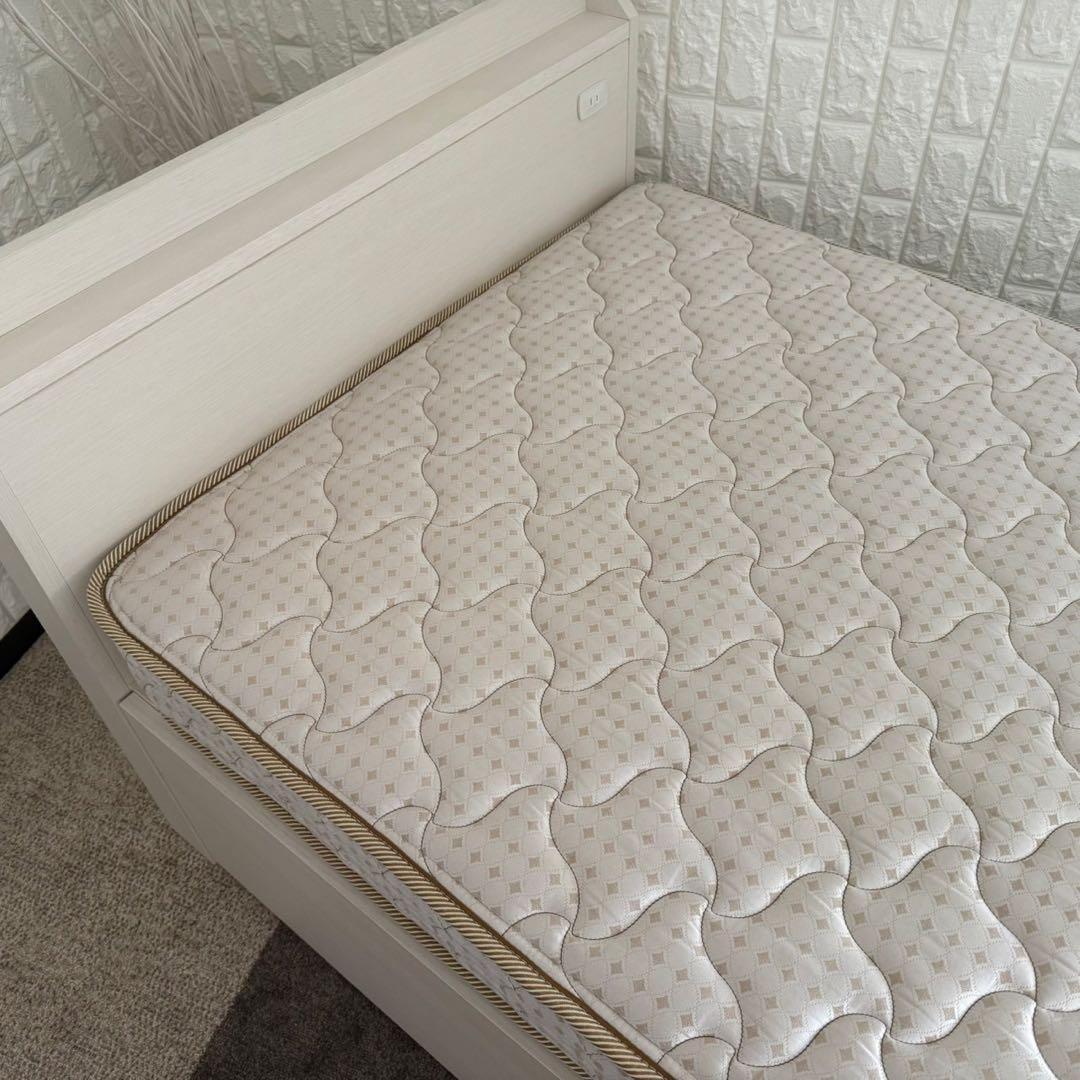 東京23区配送無料✨シングルベッド　フレーム+マットレス　チェスト　美品