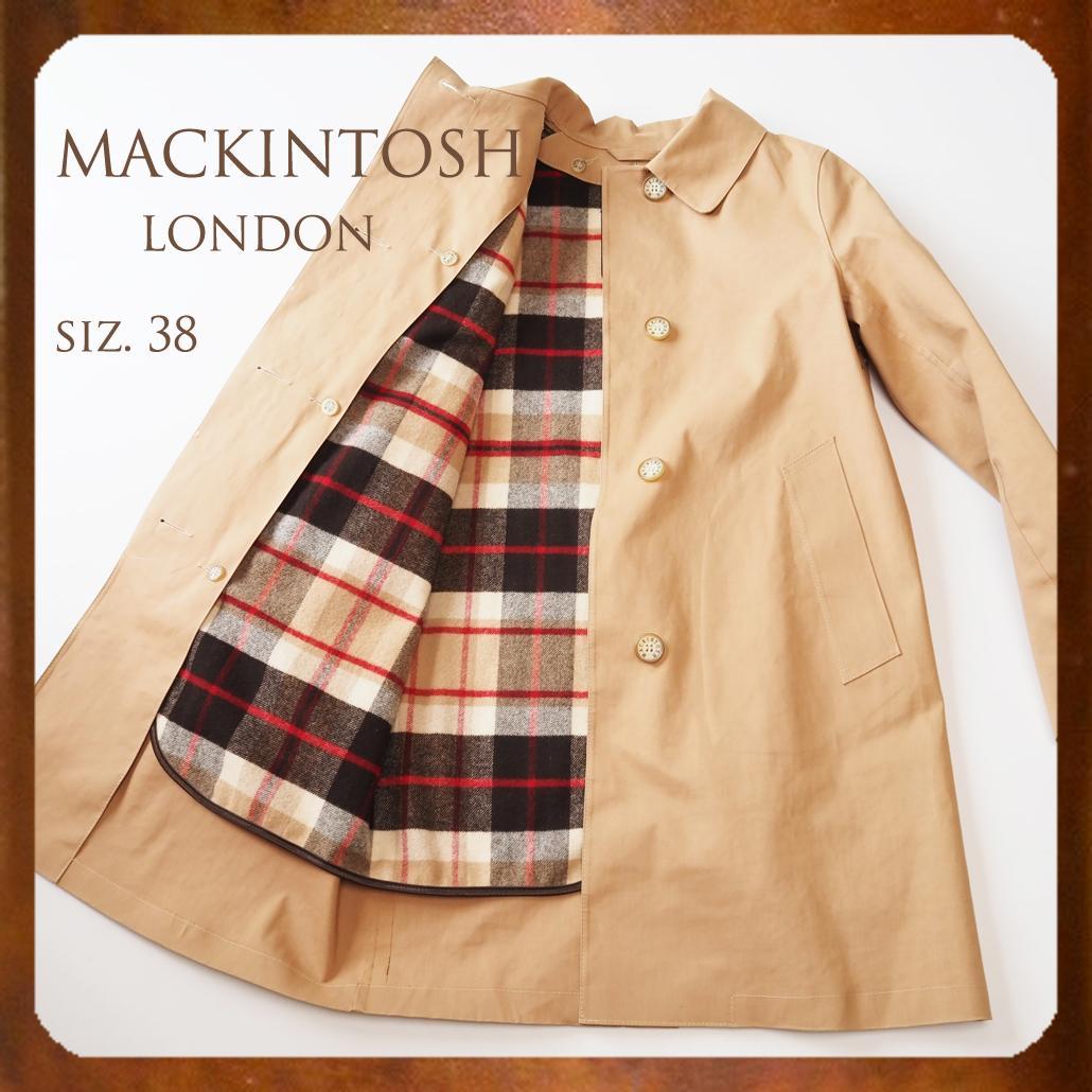 MACKINTOSH LONDON スコットランド製ライナー付きゴム引きコート