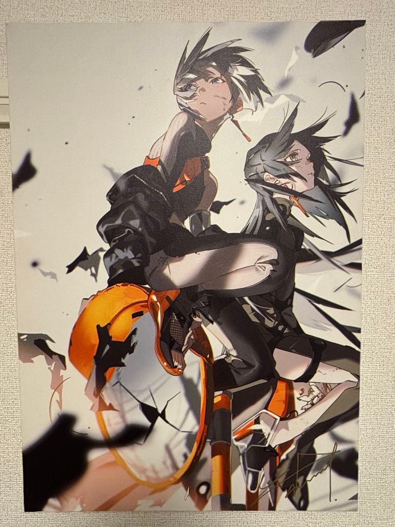 米山舞　初個展『SHE』　キャンバスアート「SHE-TWO CROWS」