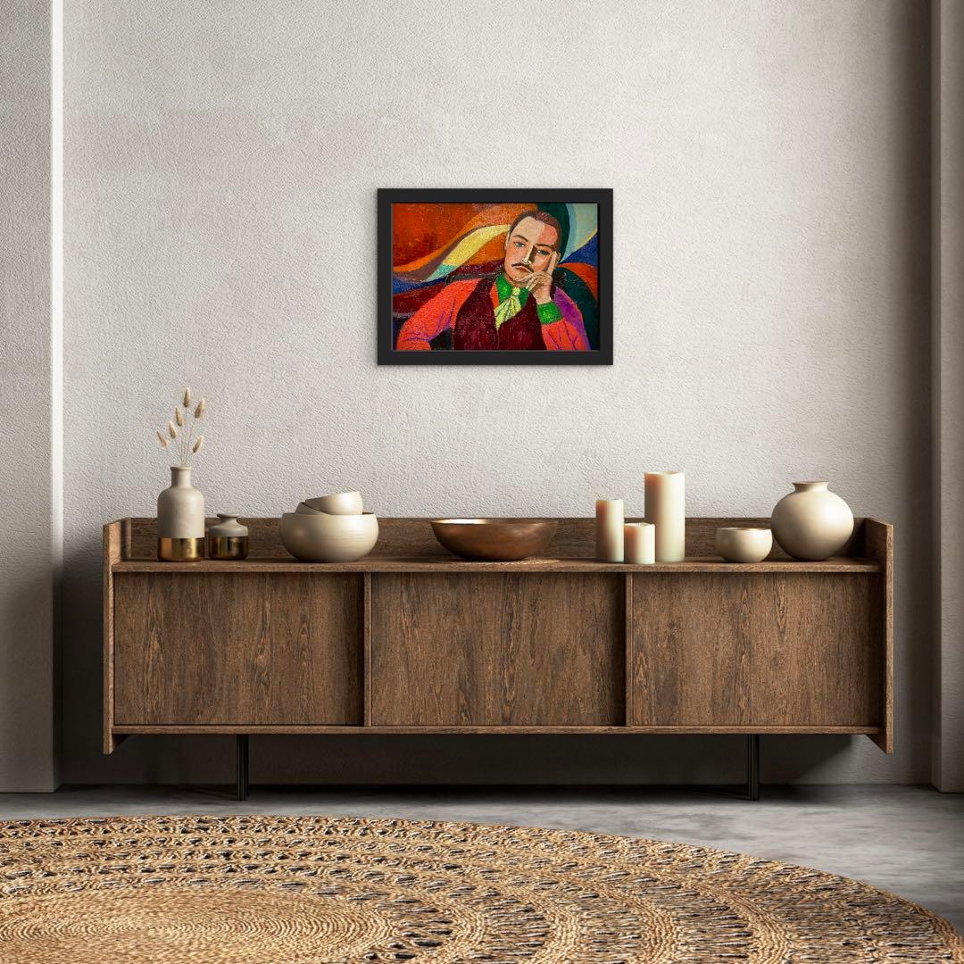 人物画 P8 油彩画 絵画 アート