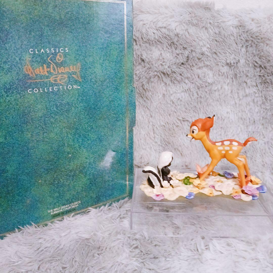 ✨WDCC バンビ&フラワー 磁器フィギュア♦Bambi Flower 50周年