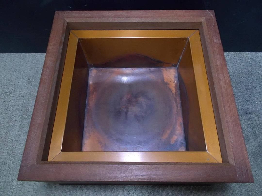 茶道具 置炉セット 釜師/佐藤浄清 霰鹿地紋茶釜 釜環 未使用五徳 送料込み