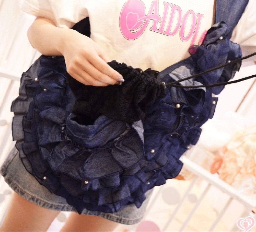 【新品】ピコネファンシー♡デニムパール付きスリングキャリー人気完売品
