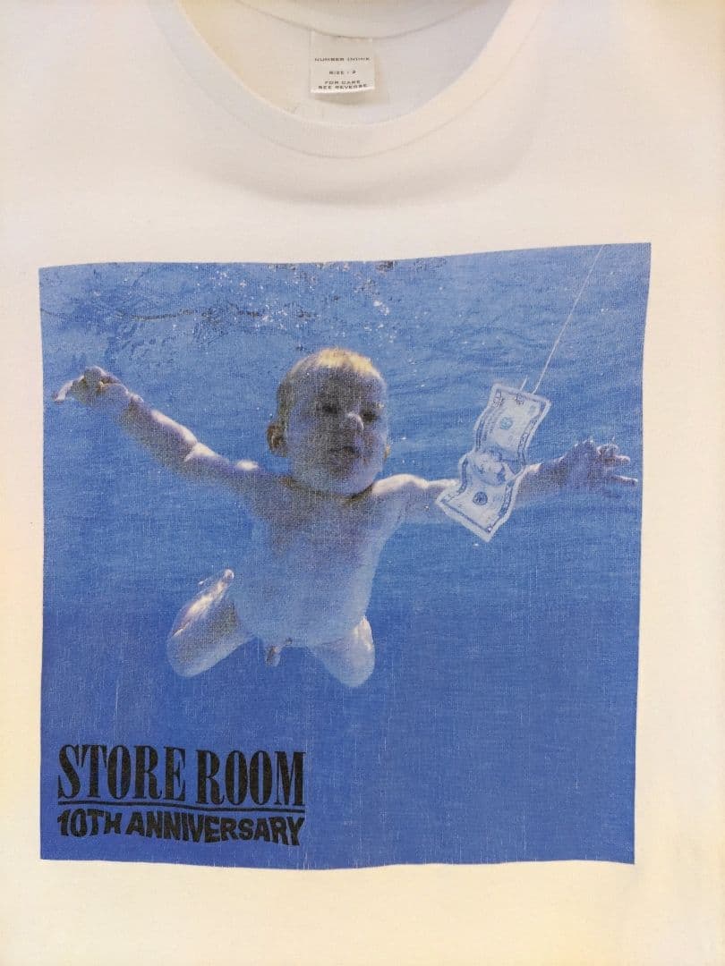 ＮＵＭＢＥＲ （Ｎ）ＩＮＥ　ニルヴァーナ　Tシャツ 宮下貴裕印字サイン古着美品