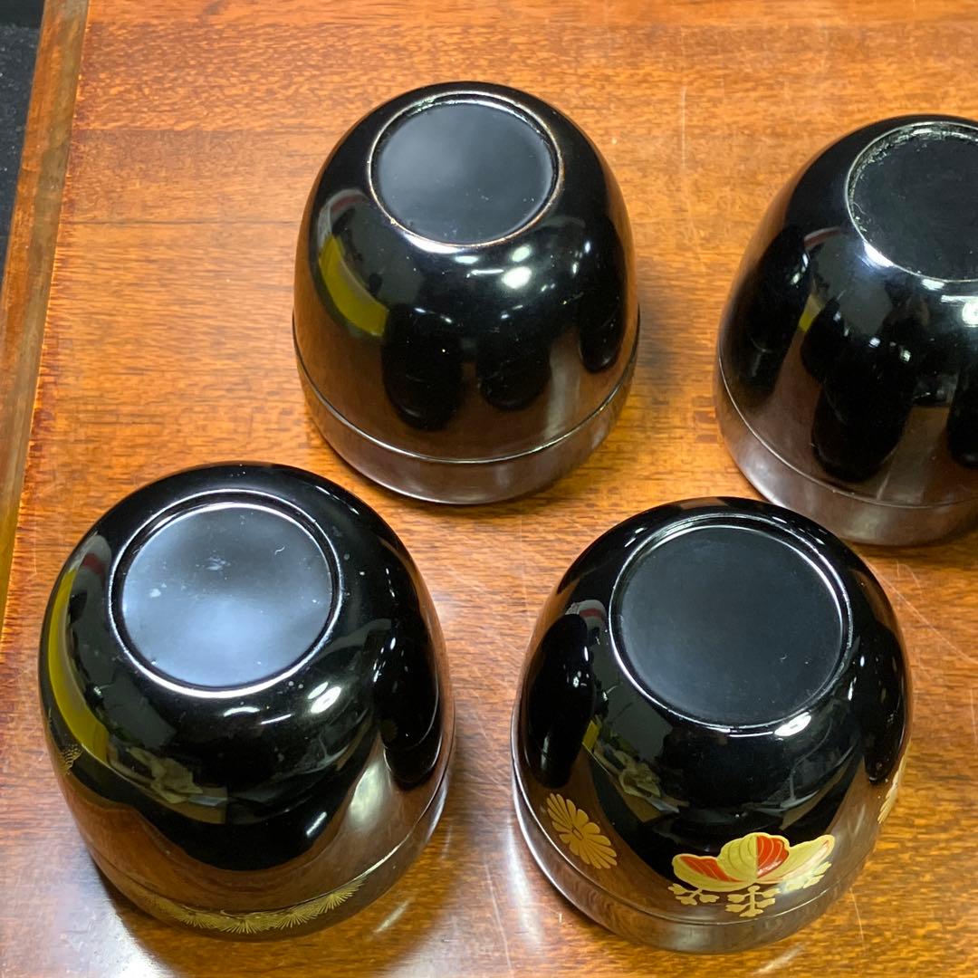 棗 各種 5点 茶道具 金彩 漆棗 中村秀甫 T1031-14