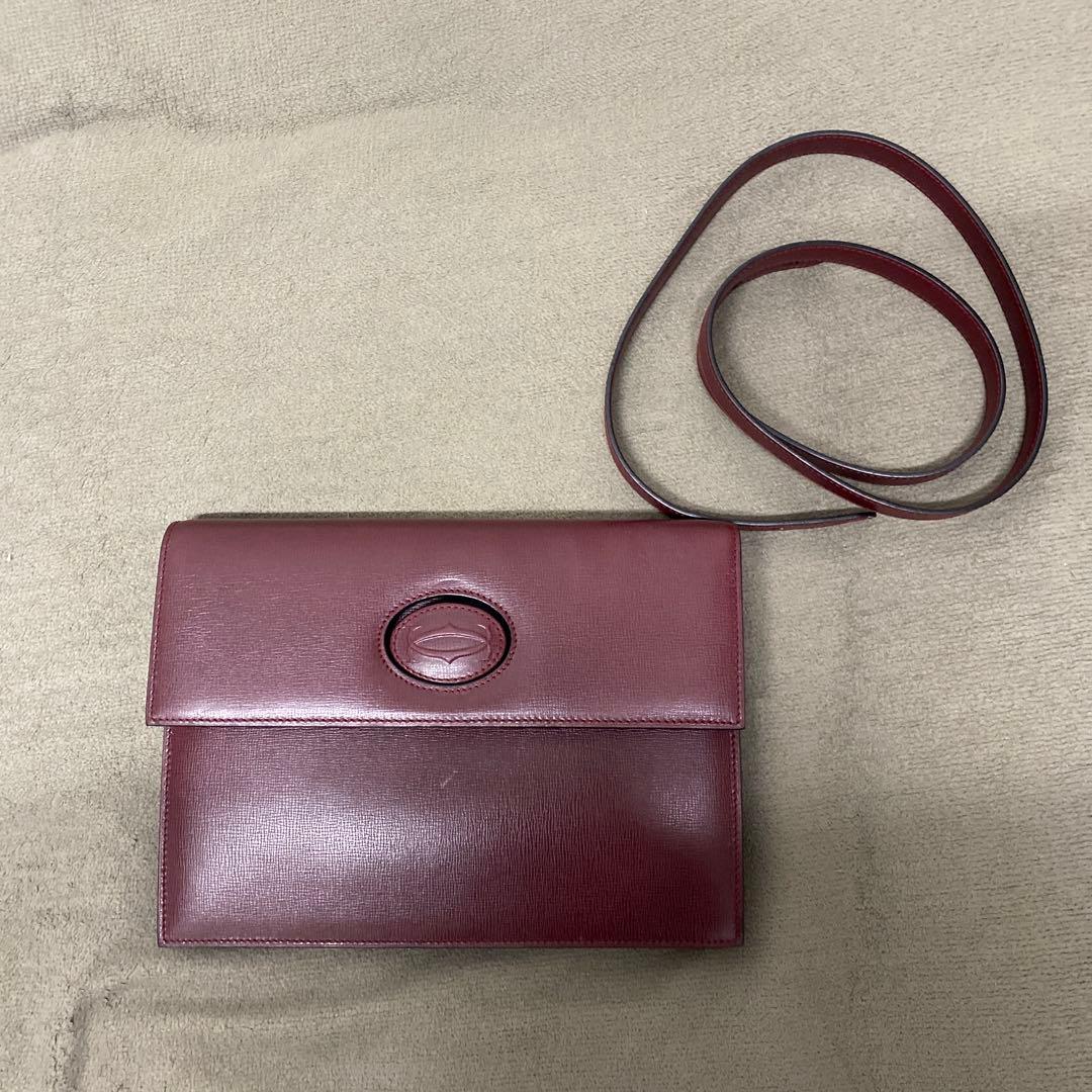 K*︎様 Cartier バーガンディ ショルダーバッグ