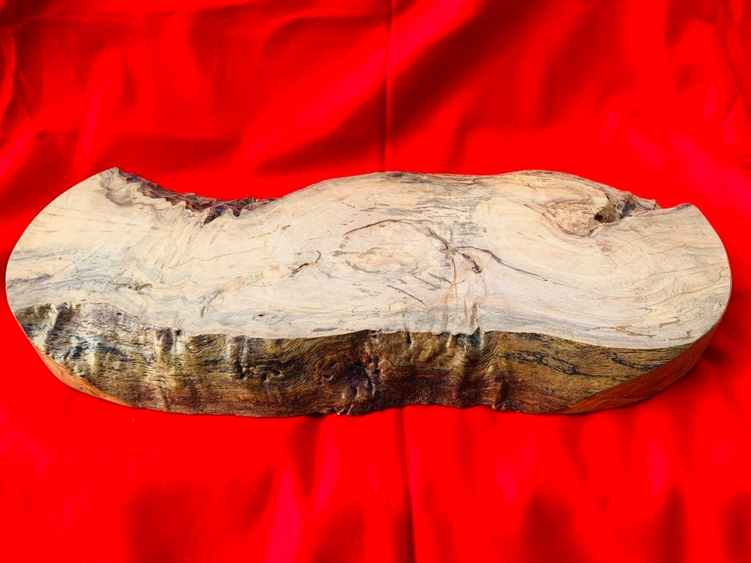 一枚板 花台 盆栽台 置き台 飾り台 無垢 昭和 アンティーク 古道具 ③