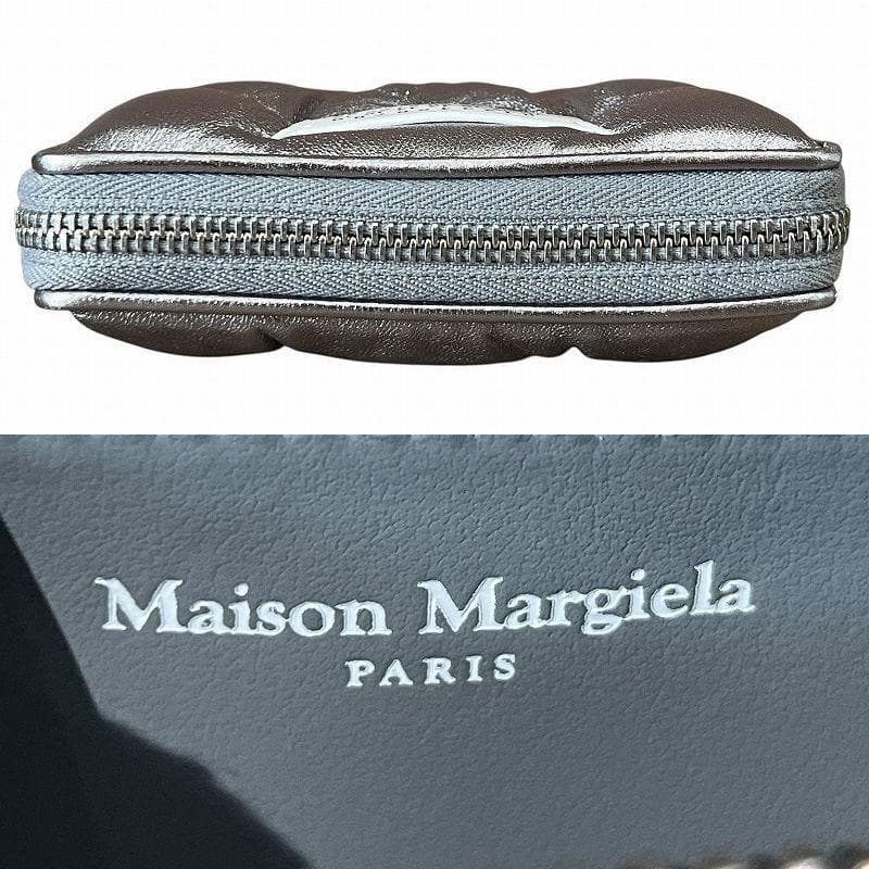 未使用保管品 メゾンマルジェラ グラムスラム ナッパレザー スモール ウォレット