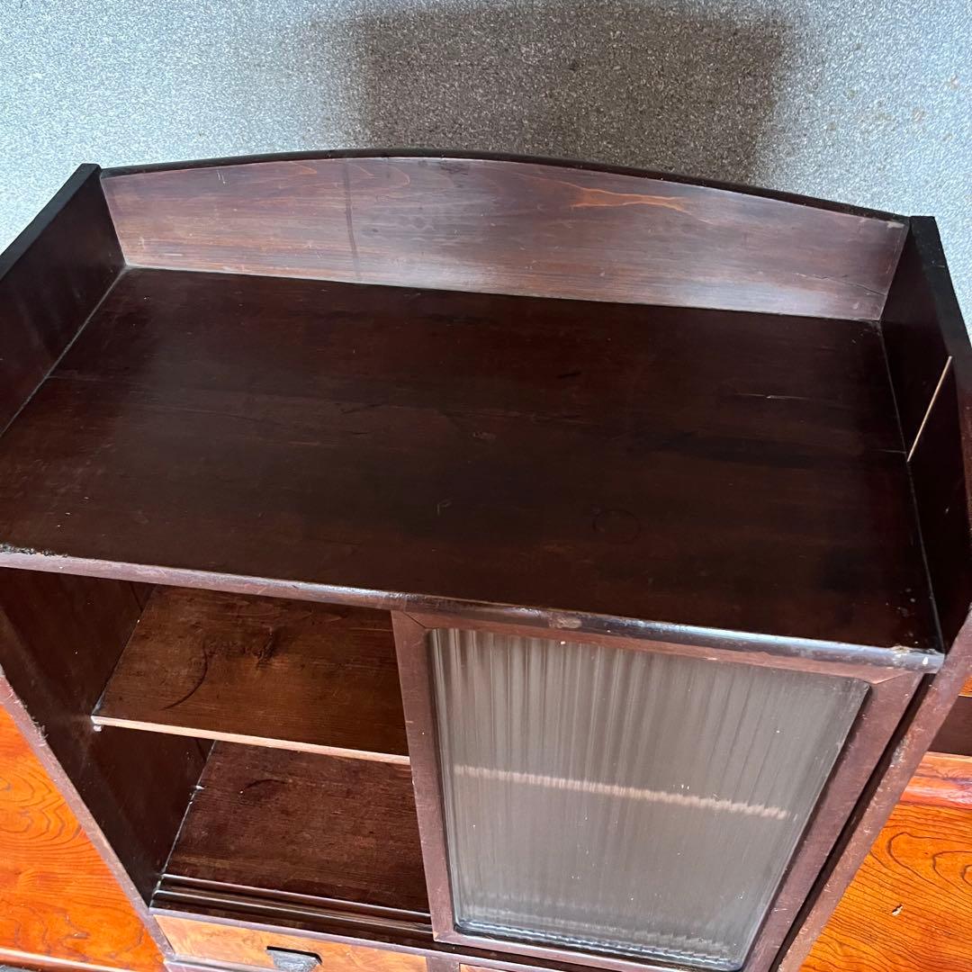 レトロ　ガラスキャビネット