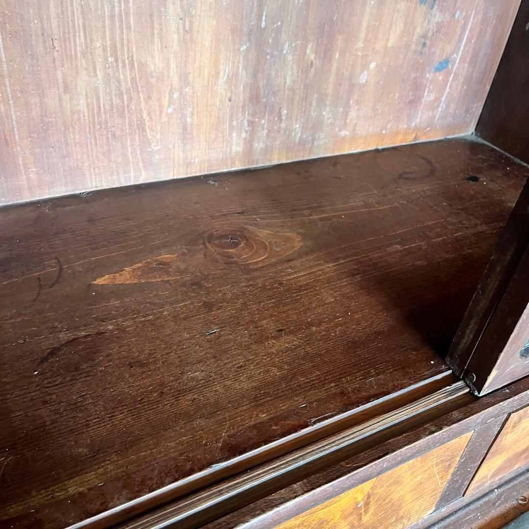 レトロ　ガラスキャビネット