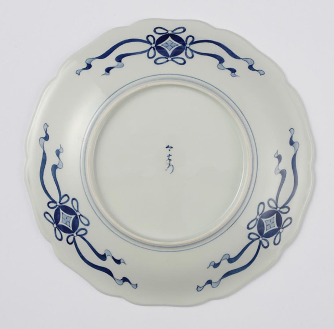 十三代今泉今右衛門 重要無形文化財「色鍋島皿」尺皿　Iro Nabeshima