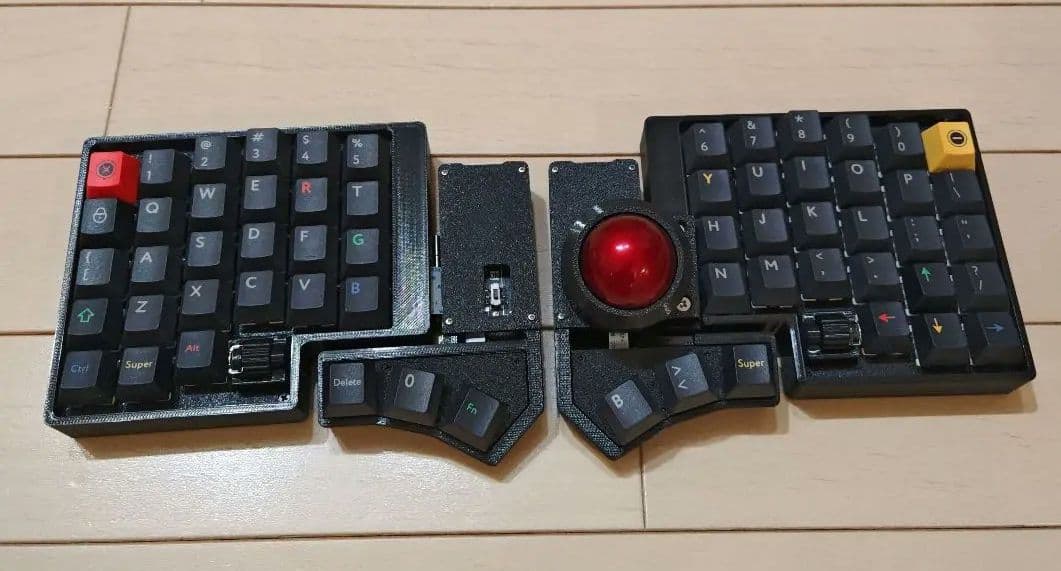 角度調整可能 CCK-BALLスプリットキーボード