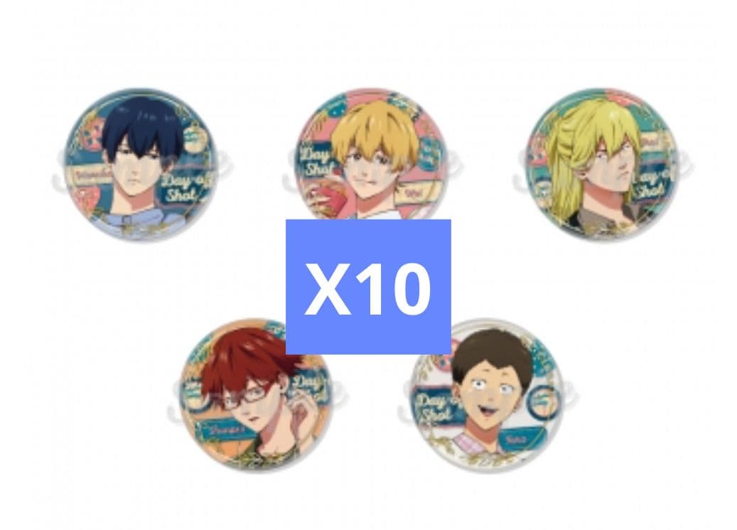 忘却バッテリー Day-off Shot トレーディング箔押し缶バッジ