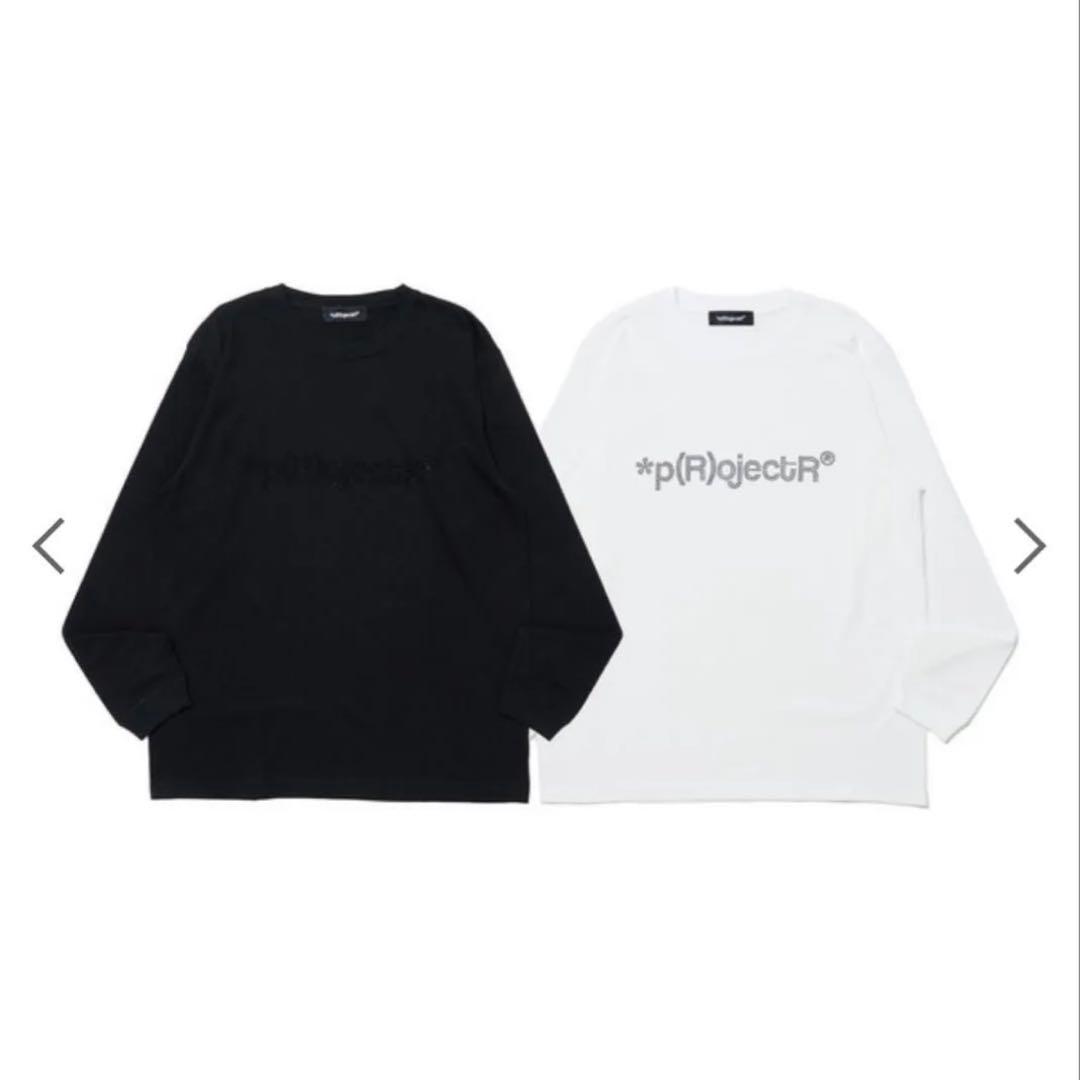 ランペ *p(R)ojectR Rhinestone Logo LS Tee 黒