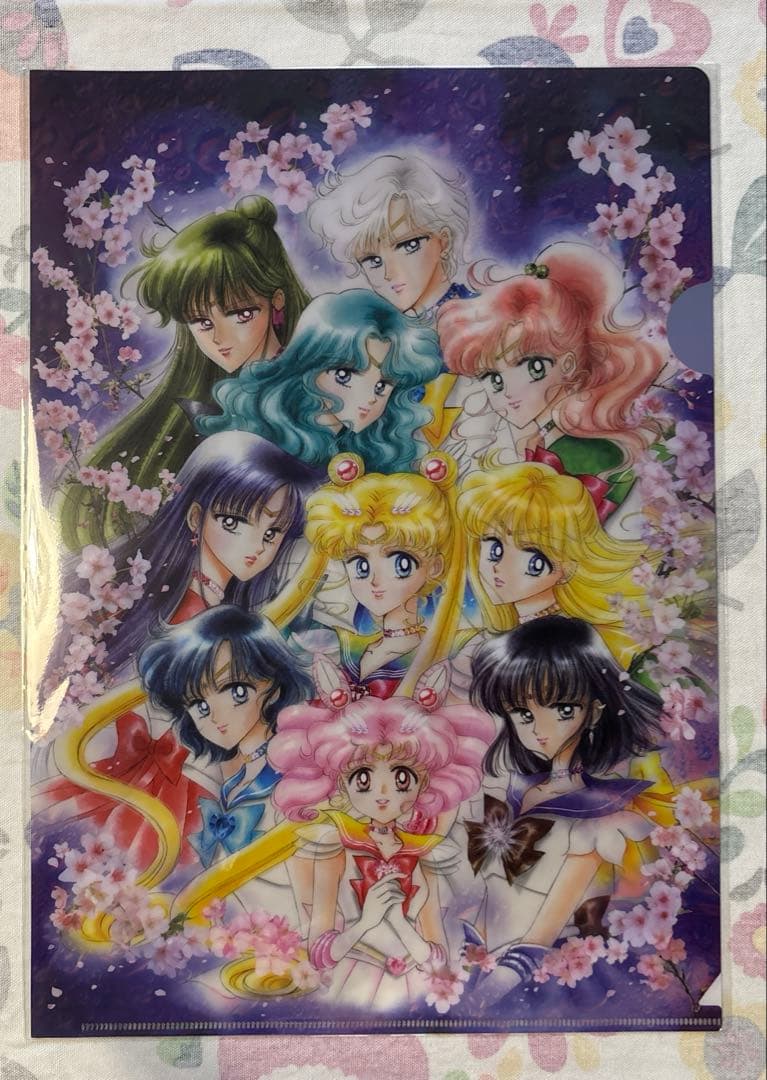 セーラームーン展　クリアファイルホルダー　クリアファイル2枚付き　+ファイル5枚