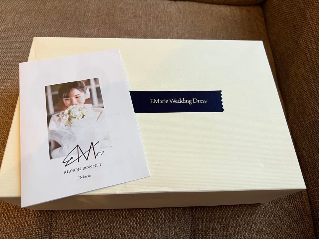 エマリーエ リボンボンネ Mサイズ 箱あり美品